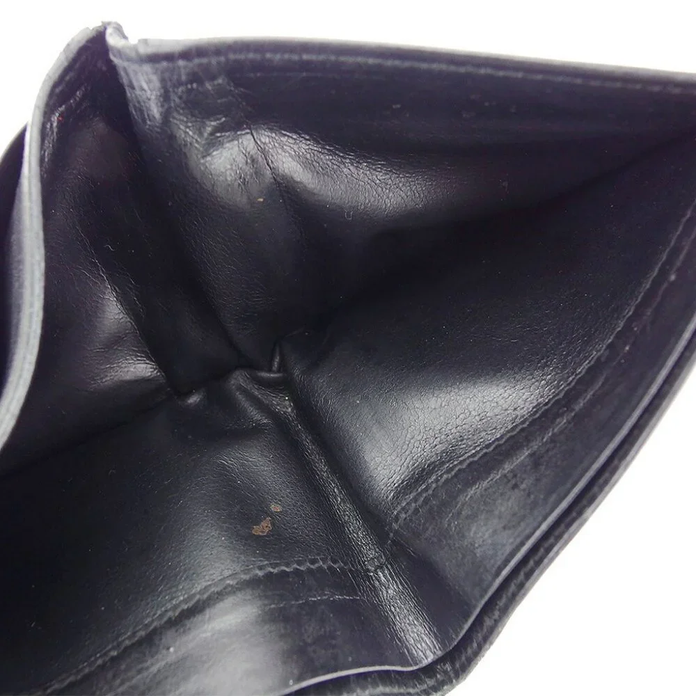 AUTH BOTTEGA VENETA Two-folded wallet introductive intake leather